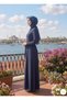 Women's Epaulet Detailed Hijab Summer Dress - 4