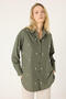 Pearl-Detail Poplin Shirt - 4