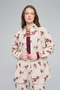 Women's Ethnic Floral Embroidered and Sequin Embellished Oversize Shirt