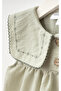 Baby Girl Dress with Embroidered Collar Bag - 5