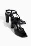 Aurea Black Genuine Leather Women's Heeled Shoes Size 34-43 Comfortable and Stylish - 5