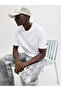 Men White Crew Neck Cotton T-Shirt - 14
