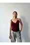 Women's Strappy Lace Detailed Cashmere Blend Blouse Undershirt