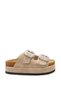 Selene Aria Women's Double Buckle Slippers 0012707 Beige - 4