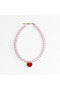 Venus Heart Pink Quartz & Murano Glass Necklace - 3
