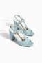 Aurea Baby Blue Genuine Leather Women's Heeled Shoes Size 34-43 Comfortable and Stylish - 4