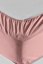 Lisa Elastic Fitted Powder Color Double Pillow Sheet Set - 2