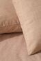 Tekstilla Pink Elastic Fitted Brown Color Double Pillowcase Bed Sheet Set - 2