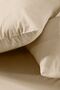 Lisa Elastic Fitted Milk Brown Color Double Pillowcase Sheet Set - 3