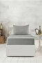 Lisa Elastic Fitted Gray Color Single Padded Sheet Set - 4