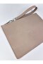 Genuine Leather Clutch/Portfolio Bag Mink Color - 2