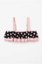Girl's Patterned Swimsuit Sea and Pool Bikini Set M00815 Black - 3