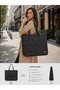 Waterproof Impertex Large Size Women's Shoulder Bag 45X40 cm with Zipper 2 Pockets + Gift Makeup Bag - 3