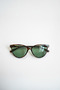Melora Buckle Cat Eye Ultra Light Turquoise Green Glass Sunglasses - 5