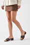 S150 Bead Detailed Short Heeled Slippers Shoes - 3