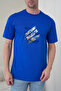 Men's Sun Mountain Nature Printed Round Neck Cobalt Blue T-Shirt - 3