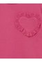 Lcw Kids Fuchsia Crew Neck Embroidered Girls' T-Shirt - 6