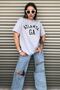 Women's Gray Atlanta Printed Oversize T-shirt - 5