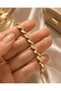 Gold Color Stone Detailed Stylish Bracelet Non-Tarnish Plated Elegant and Suitable for Daily Use Women's Bracelet - 4