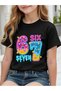 Six Seven 67 Printed Crew Neck 100% Cotton Short Sleeve Kids and Teenagers T-Shirt