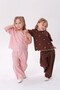 Pink laser cut embroidered top and bottom set - 4