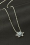 Gldisptm Rudder Zircon Stone Necklace - (12058) Silver Color - 2
