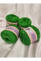 Pearl Cotton Grass Green Hand Knitting Yarn 50Gr. (4 Pieces) - Color: 2802 - 3
