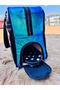 Neon Faux Leather & Colorful Transparent Pvc Washable Beach Bag with Wet and Sandy Item Pocket - 2