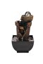 Modern Tabletop Water Fountain with LED Crystal Ball, Quiet Pump & Decorative Indoor Design