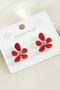 Gldisptm Flower Enamel Earrings - (74238) Silver Color - 2