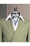 Italian Style Slim Double-Breasted Men's Single Jacket Khaki T13664 - 2