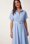 Belted Summer Ayrobin Shirt Dress Lgx0009 Sky Blue - 2