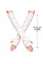 Long Elegant Lace Gloves Fingerless White 35 cm Ilkel-Rsitdk4