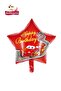 4 Year Old Car Banner Red Car Star Foil Balloon White Red Concept Birthday Party Set Decoration - 4