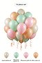 Sand White Macaron Pink Balloon Set 16 Pieces Birthday Party Decoration