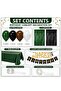 Black & Gold & Green Birthday Party Celebration & Curtain Table Balloon Set 36 Piece Product - 2