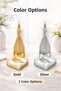 2-Piece Silver Metal Mirrored Flower Model Luxury Square Napkin Holder and Gold Metal Flower Model Luxury Towel Napkin Holder Set Kitchen Serving Tray Dowry Tableware Organizer Zenith - 4