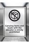It Is Prohibited to Transport Loads and Goods by Elevator 5 Pieces Sticker Mat Brush Pattern Foil 15X20 cm - 5