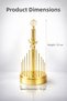 Gold Metal Coated Flower Model Luxury Towel Napkin Holder Kitchen Serving Tray Dowry Tray Tableware Organizer Zenith - 2