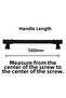 Beymes (5 Pcs) Black Metal Furniture Drawer Cabinet Handle Handles with Square Rings - 5