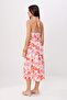 Pink-Multicolor Floral Patterned Midi Woven Dress Twoss26El00426 - 4