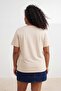 Stone Coconat Printed Loose Fit Knitted Oversized T-Shirt Tbbss26Bf00055 - 3