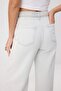 Açık Mavi DÖKÜMLÜ Kemer Detaylı Yüksek Bel %100 Pamuk Wide Leg Jeans TWOSS26JE00190 - 9