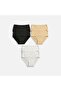Set of 6 Ribbed Women's Underwear 98% Cotton 2% Elastane