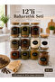 12-Piece Decorative Kitchen Organizer Glass Spice Jar - Bamboo Air-Tight Lid Spice Set with Spoon - 500ml with Label Gift