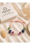 Libra Zodiac Sign Real Natural Stone Knitted Bracelet - Aventurine, Lapis Lazuli, Amethyst, Crystal Quartz - 4