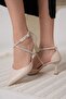 Stone Women's Beige Heeled Shoes Tr12Ms03C - 7
