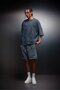 Men's Anthracite Oversized Wash Effect Basic Tshirt - 3