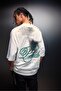 Men's White Prelude Printed Oversized Tshirt