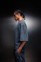 Men's Anthracite Oversized Wash Effect Basic Tshirt - 6